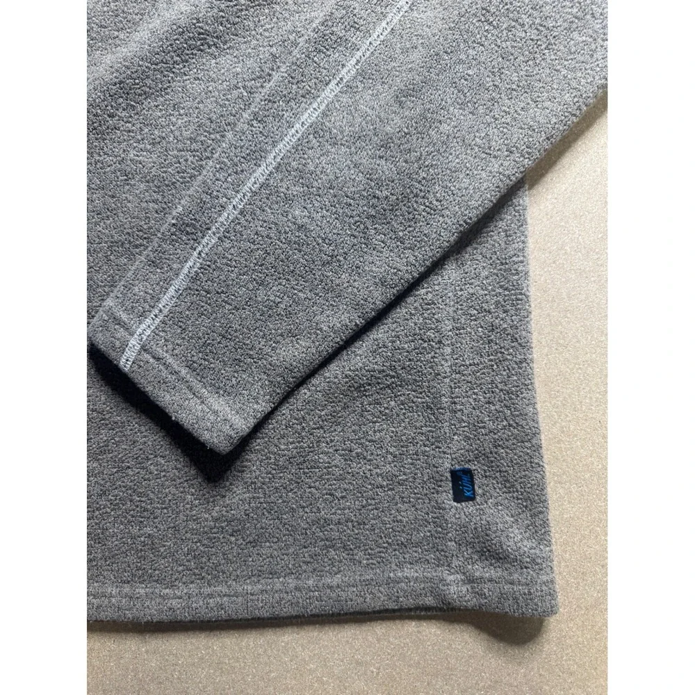 KUHL‎ Mens Fleece Quarter Zip Pullover Sweater - Lightweight Gray Large